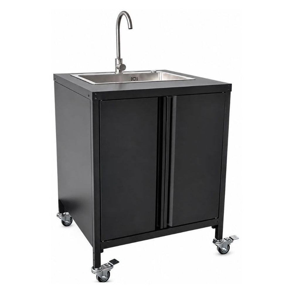 Mesa para Kamado Torrey MKT-76 CQHKC026047, mesa para asador kamado con tarja, en acero inoxidable.