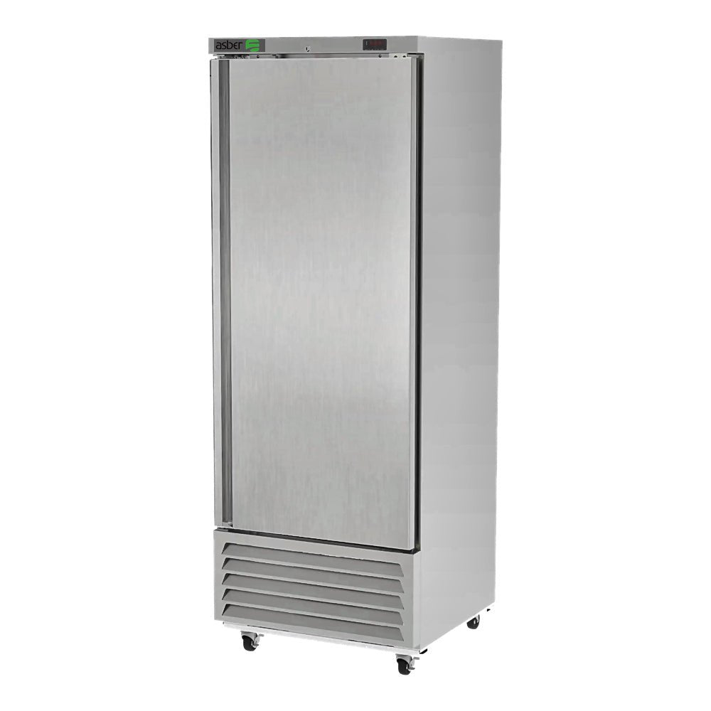 Congelador Asber ARF-17-H Hc, congelador vertical, en acero inoxidable.