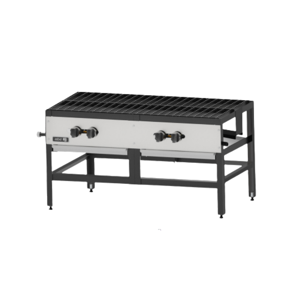 ASBER AESP-2-4-B-E Estufon 4 Quemadores Lamina Acero Negro. Ideal para preparación de alimentos en negocios, restaurantes, cocinas económicas, etc. Está diseñado para facilitar la operación de las cocinas comerciales e industriales. Envíos seguros a todo México. Cotiza hoy mismo.