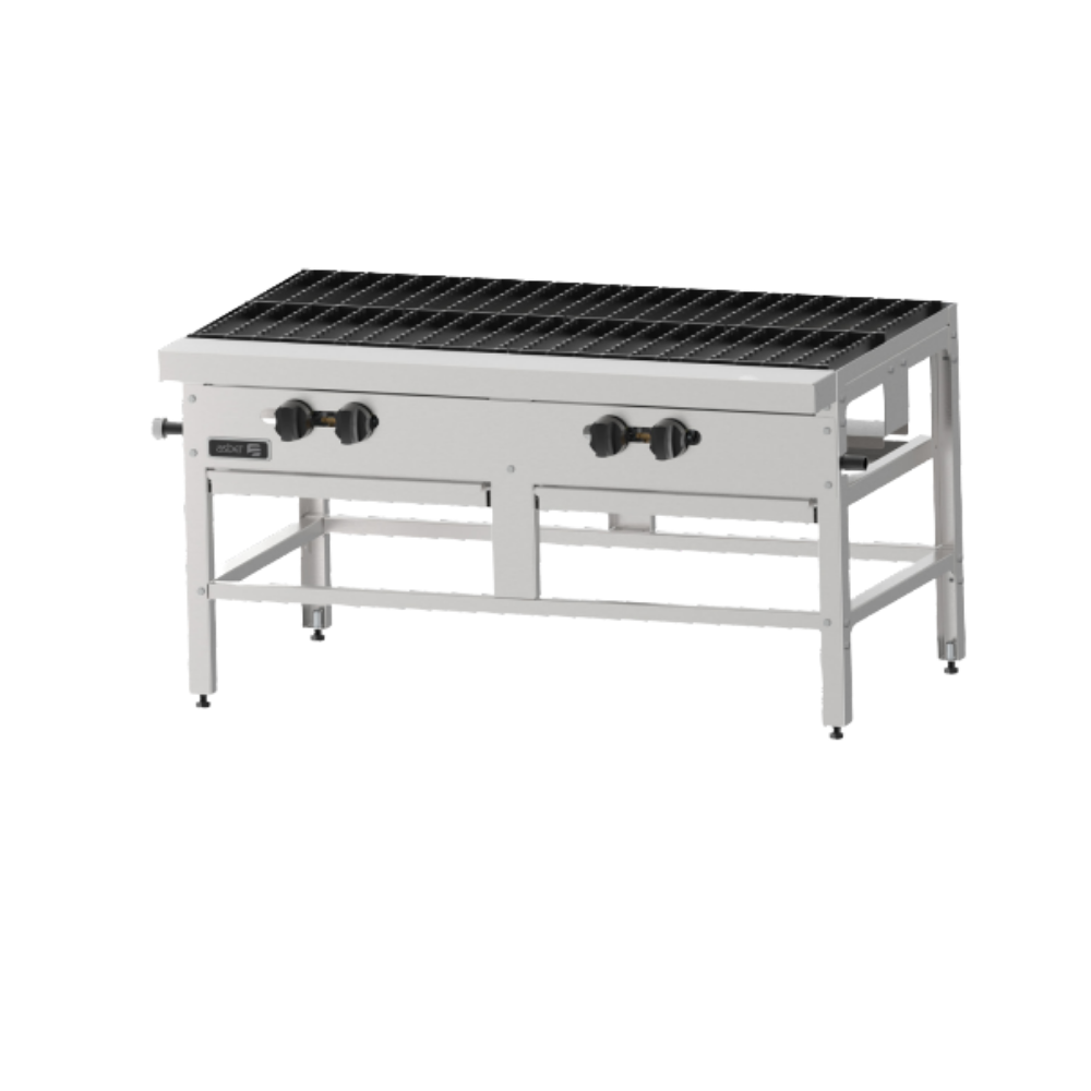 ASBER AESP-2-4 Estufon 4 Quemadores Acero Inoxidable Gris está diseñado para facilitar la operación de las cocinas comerciales e industriales. Ideal para preparación de alimentos en negocios, restaurantes, cocinas económicas, etc. KitchenMax.Store. Envíos seguros a todo México. Cotiza hoy mismo.