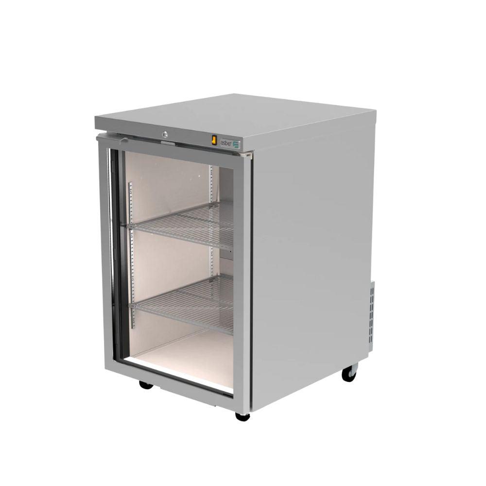 Asber ABBC-23G HC / SG-HC Refrigerador Contra Barra Frente 62 cm 1 Puerta Cristal - Contrabarras - Asber - KitchenMax Store