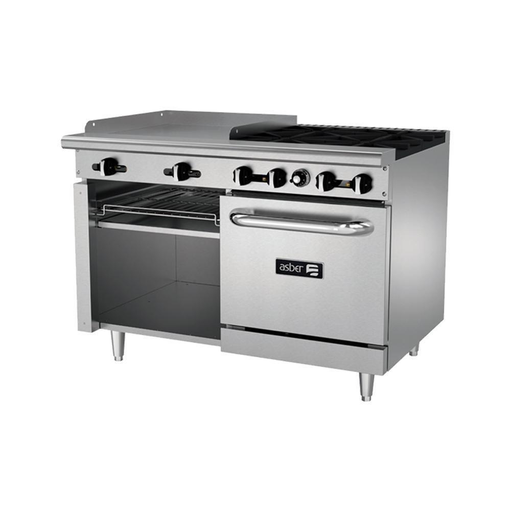 Asber Aemr-G24-B4-48-H Estufa Maestra 4 Quemadores Abiertos Plancha Horno Gratinador para Restaurante para Preparacion de Alimentos Cocinas Fondas Restaurantes Cenadurias Comedores Industriales Preparación de Alimentos Coccion. KitchenMax.Store. Envíos seguros a todo México. Cotiza hoy mismo.