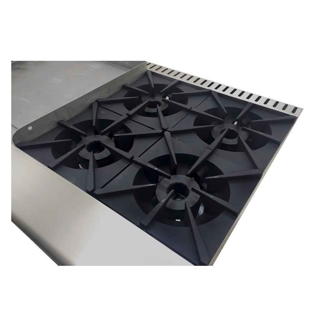 Asber AMR-48 Estufa Multiple 4 Quemadores Abiertos Plancha Horno Gratinador para Restaurante Cocina Industrial Preparacion de Alimentos Cocinas Fondas Restaurantes Cenadurias Comedores Industriales Preparación de Alimentos Coccion. KitchenMax.Store. Envíos seguros a todo México. Cotiza hoy mismo.