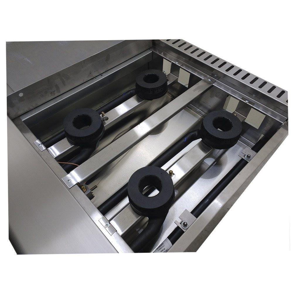 Asber AMR-48 Estufa Multiple 4 Quemadores Abiertos Plancha Horno Gratinador para Restaurante Cocina Industrial Preparacion de Alimentos Cocinas Fondas Restaurantes Cenadurias Comedores Industriales Preparación de Alimentos Coccion. KitchenMax.Store. Envíos seguros a todo México. Cotiza hoy mismo.