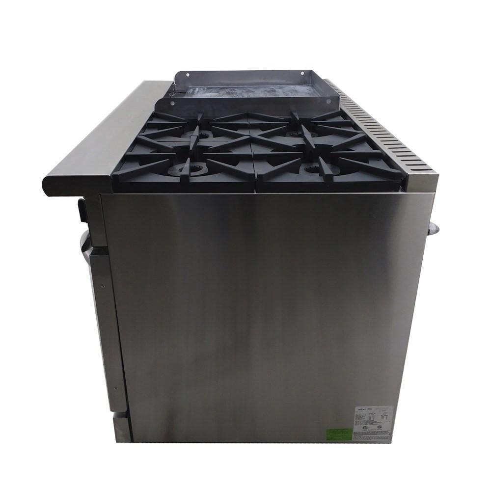 Asber AMR-48 Estufa Multiple 4 Quemadores Abiertos Plancha Horno Gratinador para Restaurante Cocina Industrial Preparacion de Alimentos Cocinas Fondas Restaurantes Cenadurias Comedores Industriales Preparación de Alimentos Coccion. KitchenMax.Store. Envíos seguros a todo México. Cotiza hoy mismo.