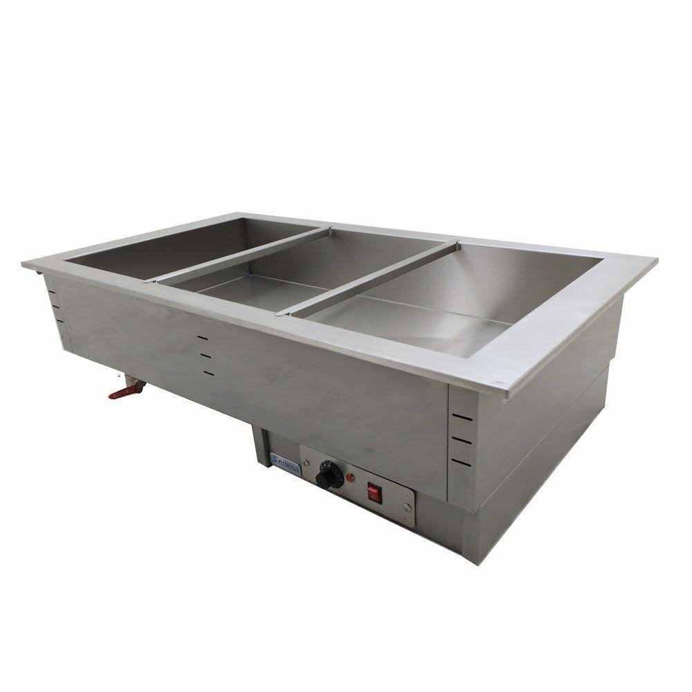 Toda la calidad la encontraras en nuestro productos. Asber Dbm-311-S-W Baño María Eléctrico 1 Tina 3 Enteros para Restaurante Cocina Industrial Banquetes. Ideal para restaurante, cocina, cocina industrial, comedor, calentar, comedor industrial, banquetes, baño maría, hogar, fonda, cenaduria, lavado, etc. KitchenMax.Store. Envíos seguros a todo México. Cotiza hoy mismo.