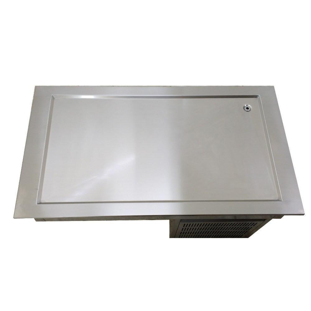 Asber DRFP-411-CU Mesa Fria Placa Refrigerada 4 Enteros Acero Inoxidable - Mesa Fría - Asber - KitchenMax Store