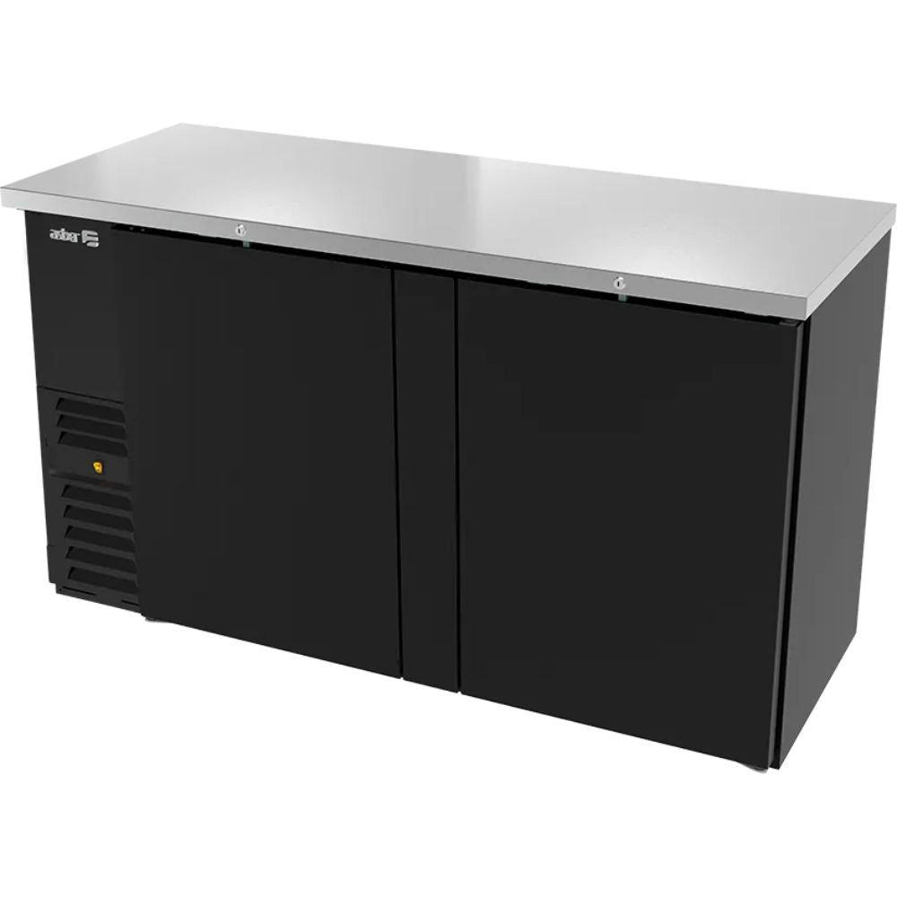 Asber ABBC-24-48 HC / S-HC Refrigerador Contra Barra Frente 126 cm 2 Puertas Solidas -  - Asber - KitchenMax Store