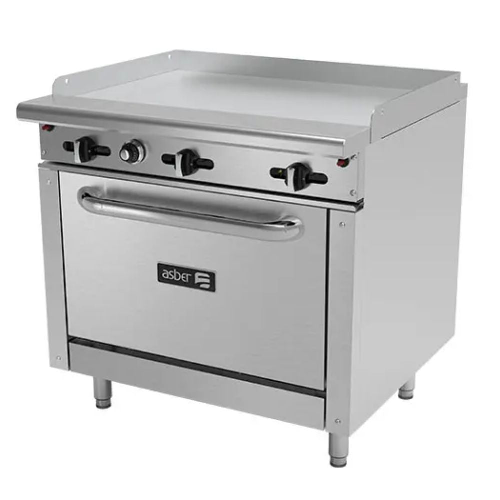 Asber Aer-G36-36-H Plancha Horno Gas para Restaurante Taqueria Carne Pollo Tacos Hamburguesas Hot Dog Tacos Barbacoa Tacos Dorados Tortas Panini Restaurante Comedor Cocina Industriales Negocio Fonda Taqueria Cenaduria. KitchenMax.Store. Envíos seguros a todo México. Cotiza hoy mismo.