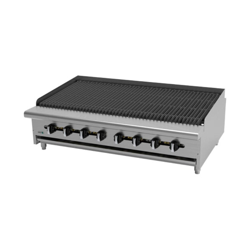 Asber Aerb-48 Asador Gas Radiante con configuración adecuada para satisfacer cualquier necesidad y se caracterizan por ser elementos de gran calidad, diseñados por expertos.  Ideal para restaurante, cocina industrial, banquetes, alta cocina, negocio, etc. KitchenMax.Store. Envíos seguros a todo México. Cotiza hoy mismo.