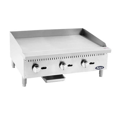 Atosa Atmg-36 Plancha Frente 91.4 cm Gas 3 Controles Acero Inoxidable Gris - Planchas - Atosa - KitchenMax Store