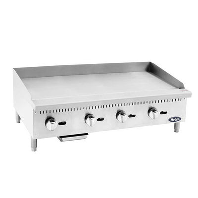 Atosa ATMG-48 Plancha Frente 121.9 cm Gas Control Manual Acero Inoxidable - Planchas - Atosa - KitchenMax Store