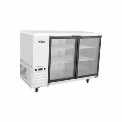 Atosa MBB59G Mesa Refrigerada Contra Barra 2 Puertas Cristal Acero Inoxidable - Mesa Fría - Atosa - KitchenMax Store