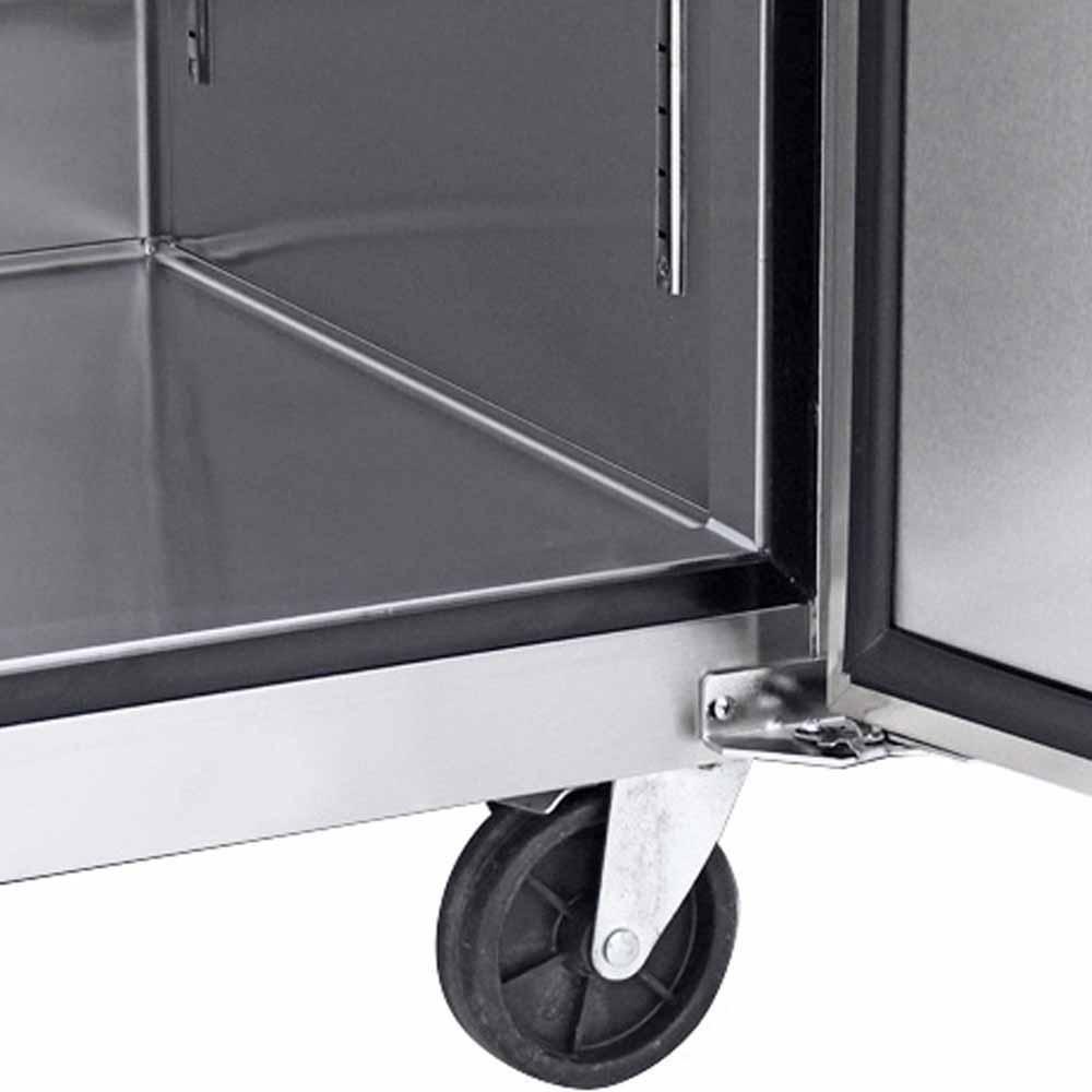 Atosa MBF8002GR Congelador Vertical 2 Puertas Solidas 3 Parrillas Acero Inoxidable - Congeladores Verticales - Atosa - KitchenMax Store