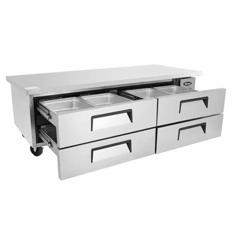 Atosa Mgf8454Gr Base Refrigerada Para Chef 12.1 Pies  4 Cajones - Base Refrigerada - Atosa - KitchenMax Store