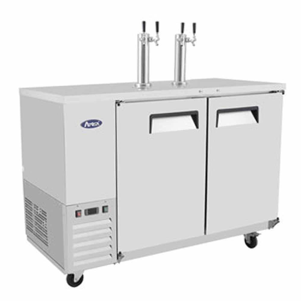 Atosa MKC58 Enfriador Barril Cerveza Dispensador 2 Barriles Acero Inoxidable - Enfriador de Barril - Atosa - KitchenMax Store