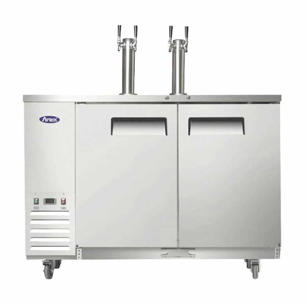 Atosa MKC58 Enfriador Barril Cerveza Dispensador 2 Barriles Acero Inoxidable - Enfriador de Barril - Atosa - KitchenMax Store