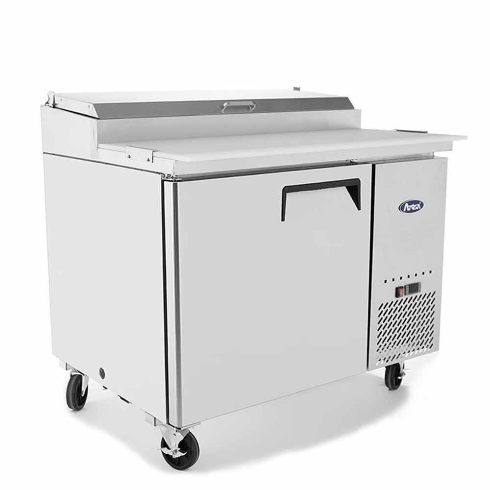 Atosa MPF8201GR Mesa Preparacion 1 Puerta Solida Acero Inoxidable - Mesas de trabajo refrigeradas - Atosa - KitchenMax Store