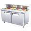 Atosa MSF8303GR Mesa Refrigerada Preparacion 2 Puertas Solidas Acero Inoxidable - Mesa Fría - Atosa - KitchenMax Store
