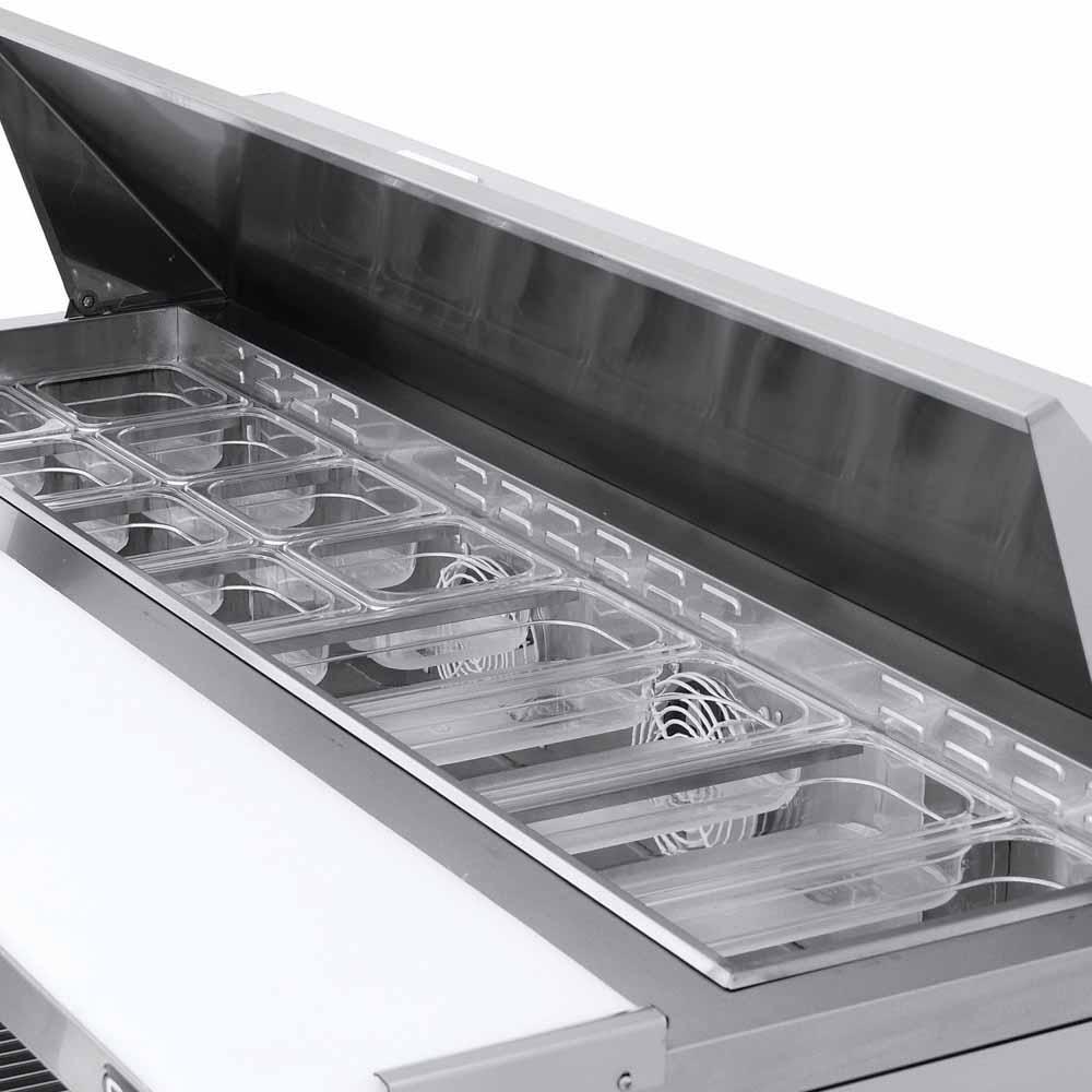 Atosa MSF8303GR Mesa Refrigerada Preparacion 2 Puertas Solidas Acero Inoxidable - Mesa Fría - Atosa - KitchenMax Store