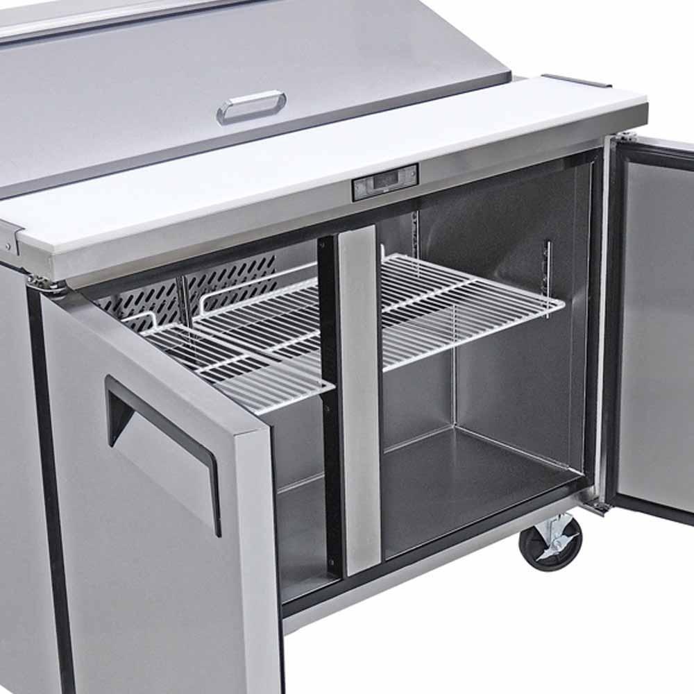 Atosa MSF8303GR Mesa Refrigerada Preparacion 2 Puertas Solidas Acero Inoxidable - Mesa Fría - Atosa - KitchenMax Store