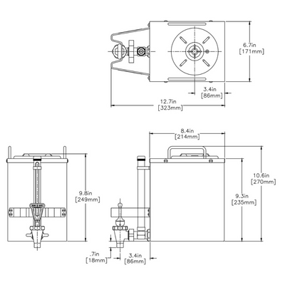 SERVIDOR DE CAFÉ BUNN 1.5GPR-FF, TOP HNDL 20950.0004 | Servidor de Café para Cafetera Percoladora 1.5 Galones / 5.7 Litros | Manijas Superiores para Fácil Colocación en Estaciones Cálidas |  Acero Inoxidable | para Tienda dder Coveniencia Oficina