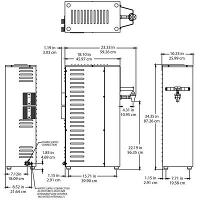 Bunn H10X-80-240, 212F 100C 50/60HZ Dispensador Agua Caliente para Cafe Te Autoservicio Comedor Cocina Industrial Cafeteria Buffete Sopa Instantanea Envíos seguros a todo México. Cotiza hoy mismo.  KitchenMax.Store