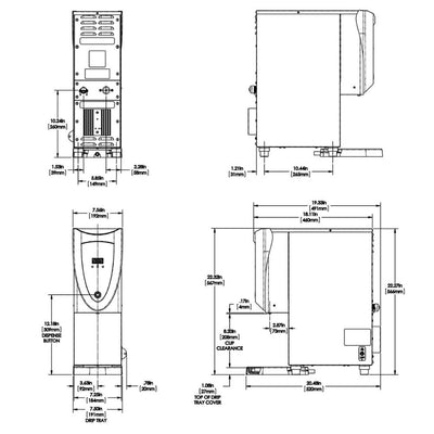 Bunn H3X, ELEMENT 120V 1800W Dispensador Agua Caliente para Sala de Juntas Oficina Cafeterías Restaurantes Establecimiento Cocina Comedor Negocio Bebidas Bar. KitchenMax.Store. Envíos seguros a todo México. Cotiza hoy mismo.