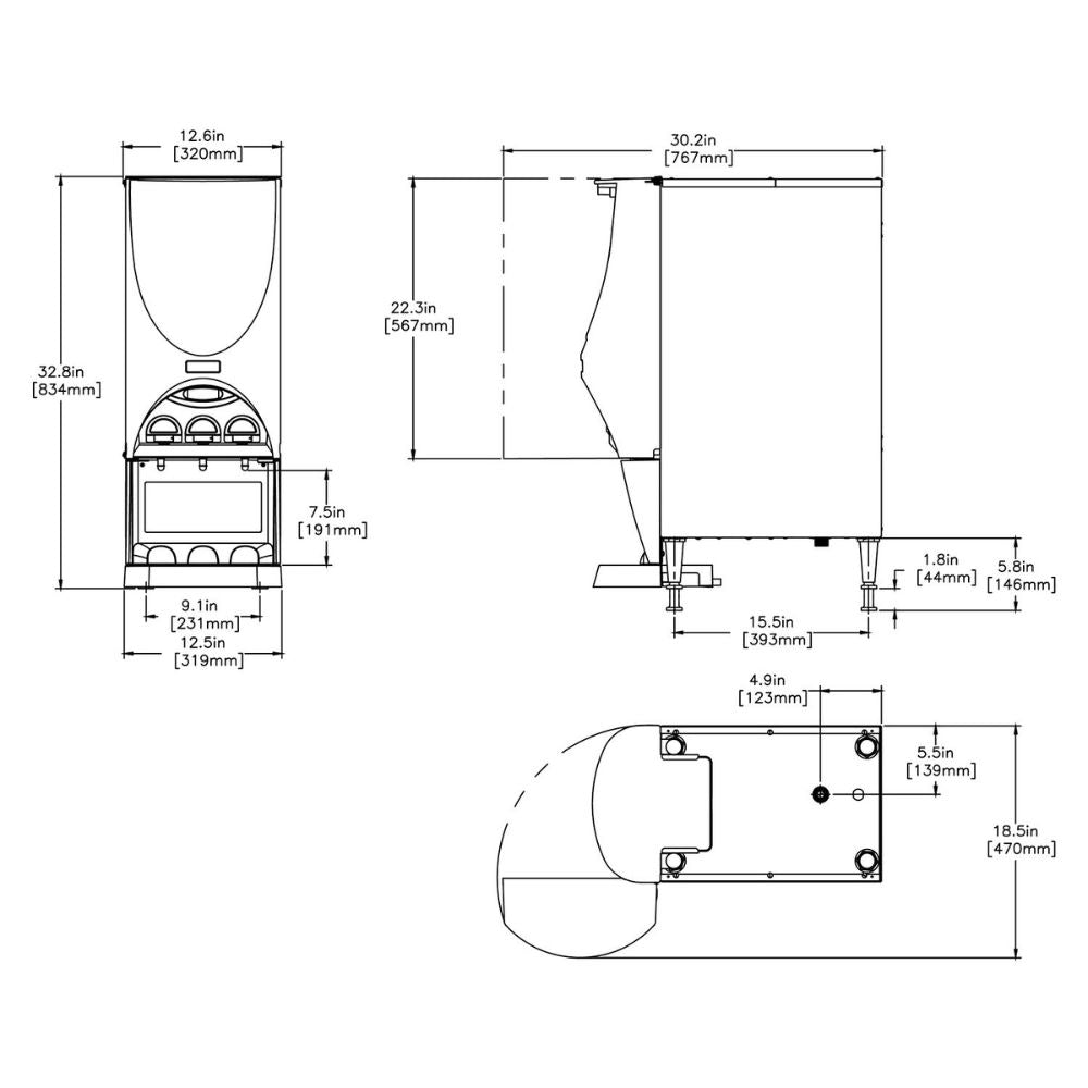 Bunn iMIX-3, 120V SS BLK Dispensador Bebidas Calientes para Restaurantes Cafeteria Cafeterías Restaurantes Establecimiento Cocina Comedor Negocio Bebidas Bar Tiendas de Convivencia. KitchenMax.Store. Envíos seguros a todo México. Cotiza hoy mismo.