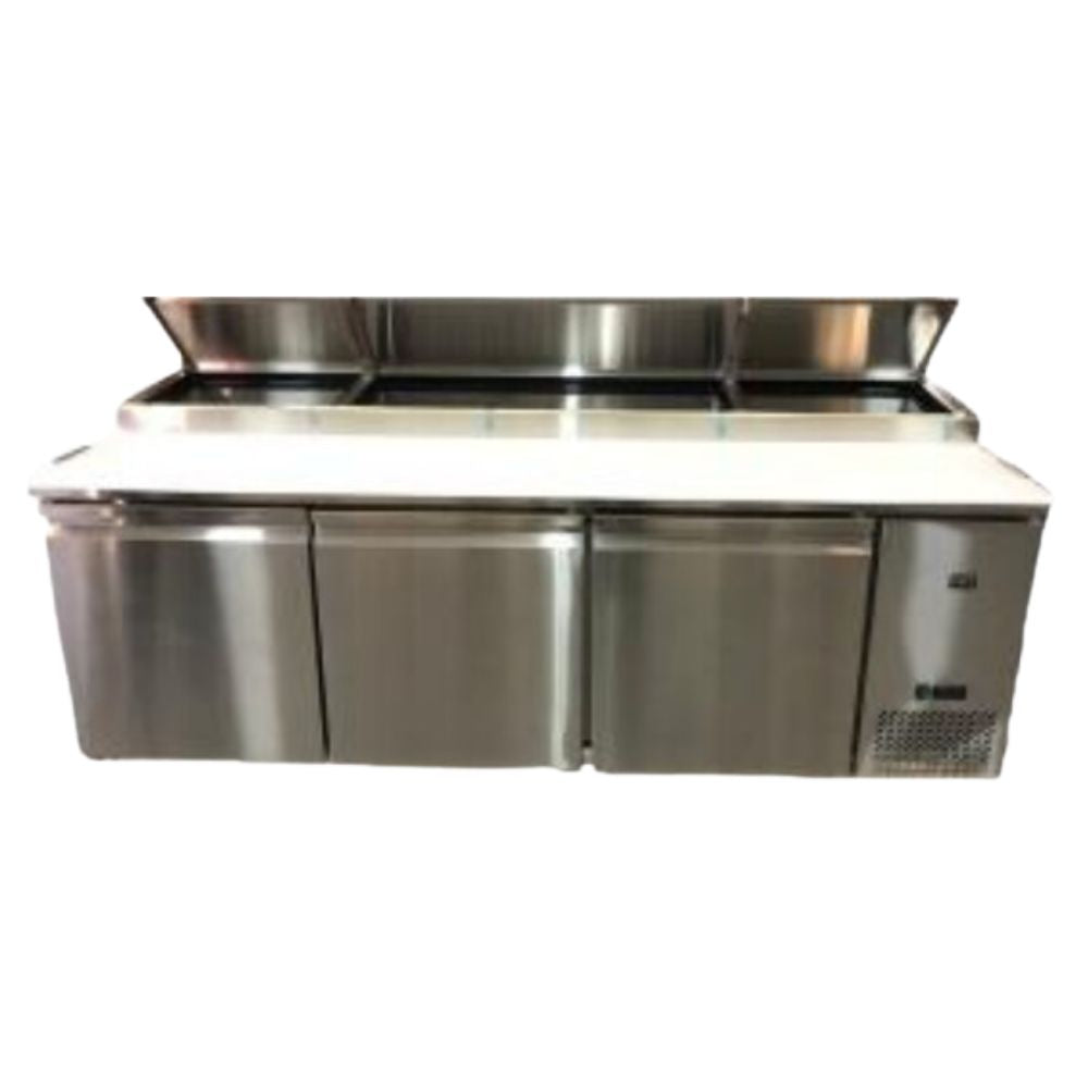 CRT 200-001-030 MRCP804 3P Mesa Fria De Trabajo Pizza Restaurante Cafeteria Cocina Industrial Refrigerar Bajo Barra Conservar Comedor. KitchenMax.Store. Envíos seguros a todo México. Cotiza hoy mismo.