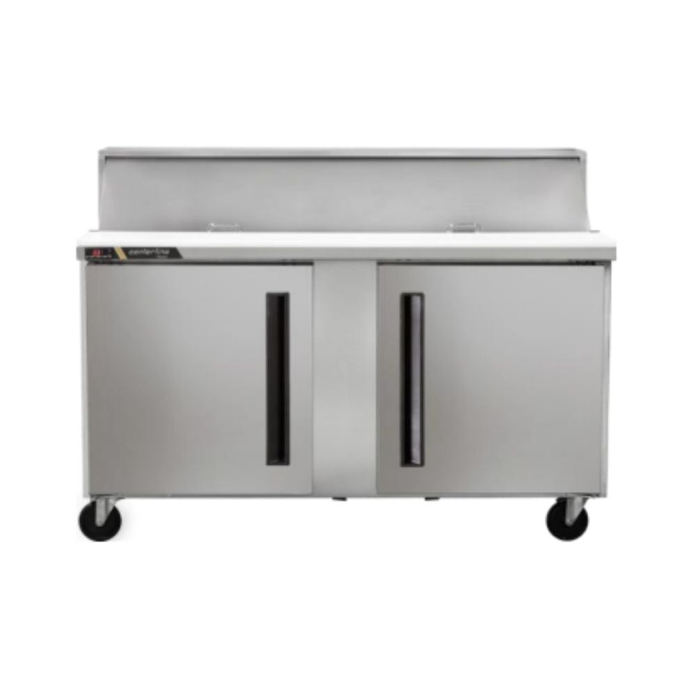 Centerline CLPT-6024-SD-RR 60” Mesa Preparacion MegaTop 2 Puertas Solidas Abertura Derecha Derecha 153.9 cm -  - Centerline - KitchenMax Store