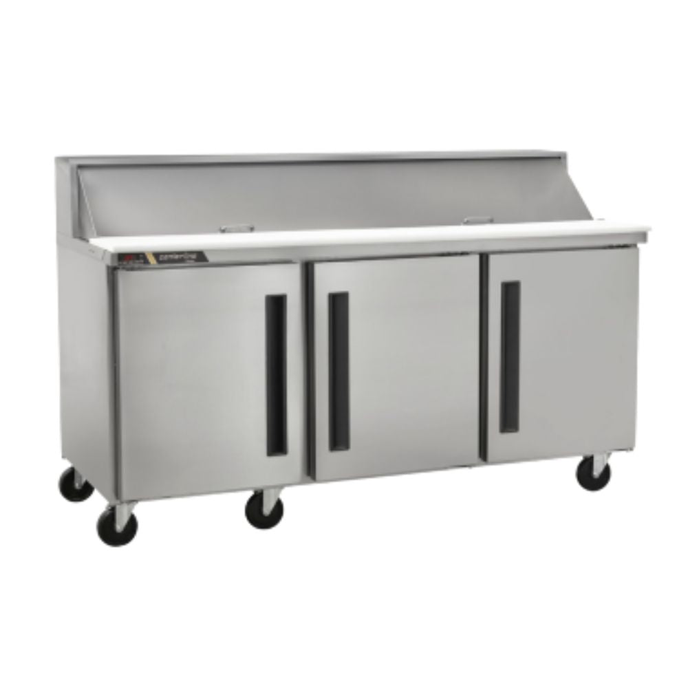 Centerline CLPT-7220-SD-RRR 72” Mesa Preparacion 3 Puertas Solidas Abertura Derecha Derecha 184.1 cm -  - Centerline - KitchenMax Store