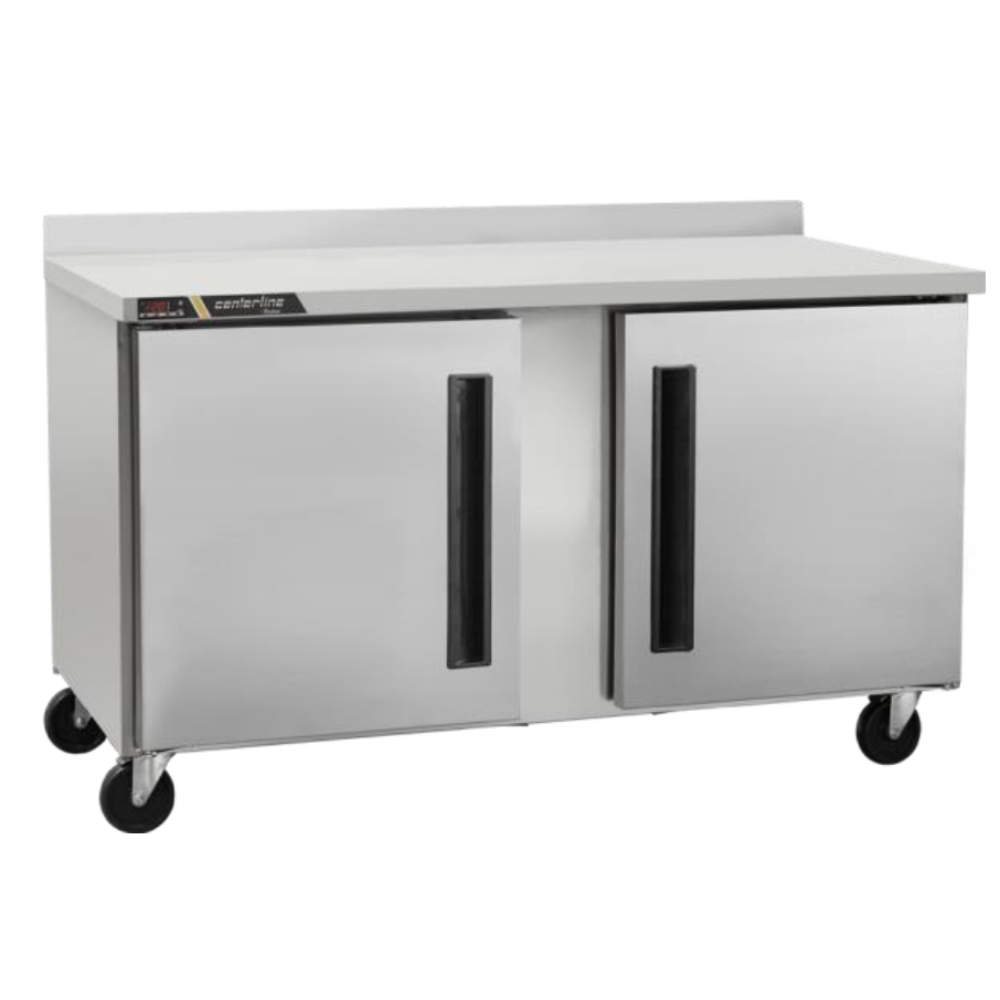 Centerline CLUC-60R-SD-WTLR 60" Refrigerador Bajo Barra Puertas Solidas Mesa de Trabajo Abertura Izquierda Derecha -  - Centerline - KitchenMax Store