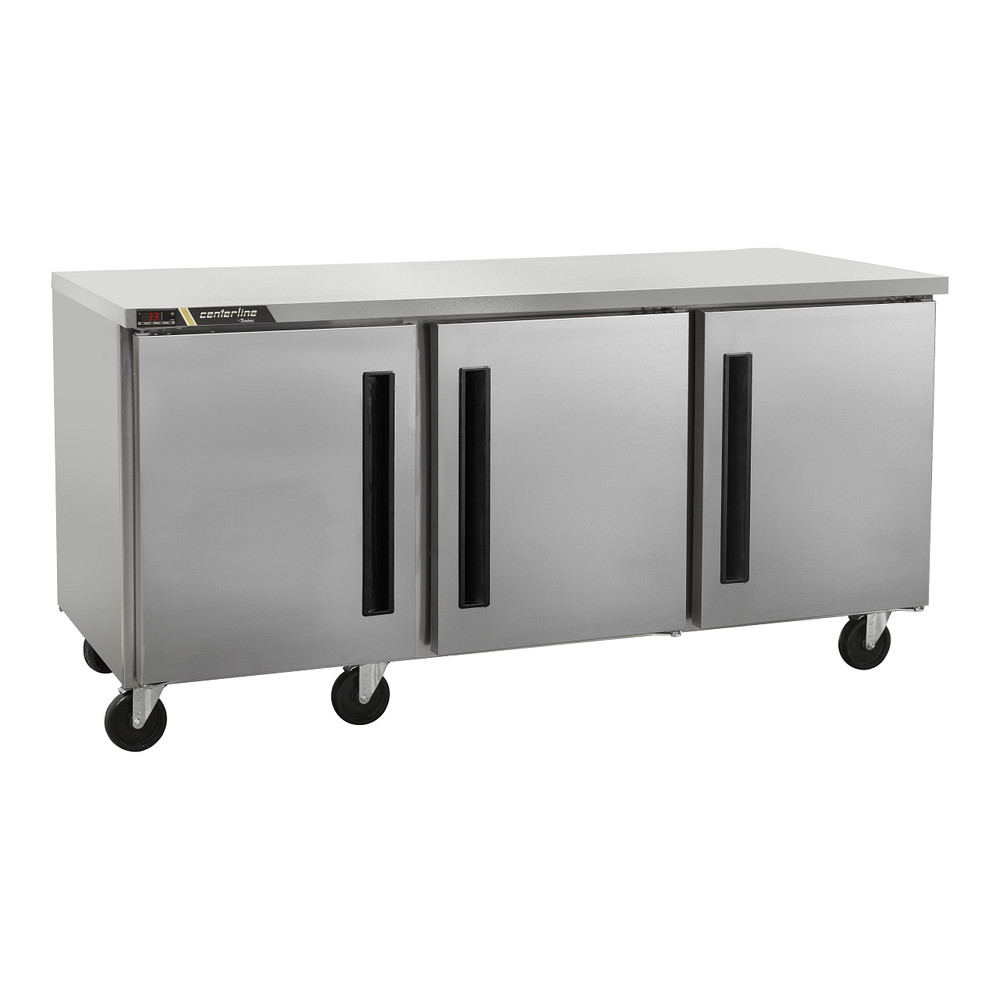 Centerline CLUC-72R-SD-LRR 72" Refrigerador Bajo Barra 3 Puertas Solidas Abertura Izquierda Derecha Izquierda -  - Centerline - KitchenMax Store