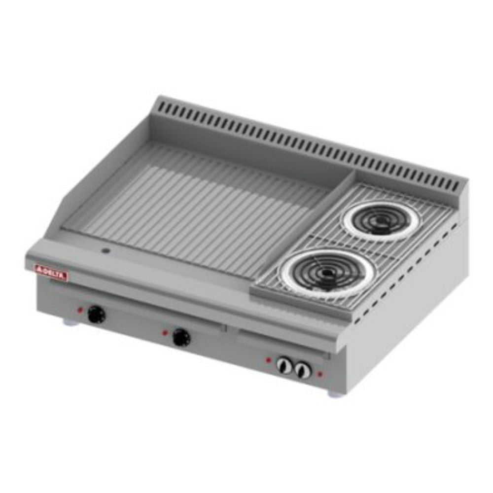 Delta 2-ASR-2-Q-E Mixto Parrilla Asador Electrico Acero Inoxidable Asar Negocio Tostar Restaurante Cocina Comedor Industriales Asada Autoservicio Alta Cocina. Ideal para restaurante, cocina, industrial, tostar, abrasar, alta cocina, banquetes, alta cocina, negocio, cocinar, carne, res, puerco, pollo, hamburguesas, verduras, vegetales, elotes, barbecue, bbq, brochetas, carne asada, autoservicio, etc. KitchenMax.Store. Envíos seguros a todo México. Cotiza hoy mismo.