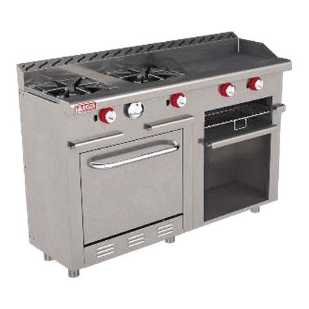 Delta Aquiles H2-GA-MINI Estufa 2 Quemadores Abiertos 1 Gratinador 1 Horno -  - Delta - KitchenMax Store