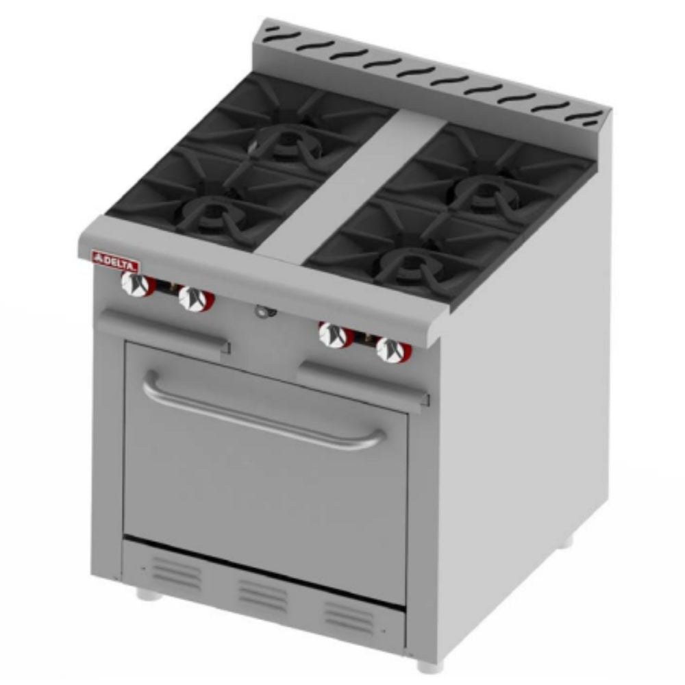 Delta Aquiles H4 Estufa 4 Quemadores Abiertos 1 Horno -  - Delta - KitchenMax Store