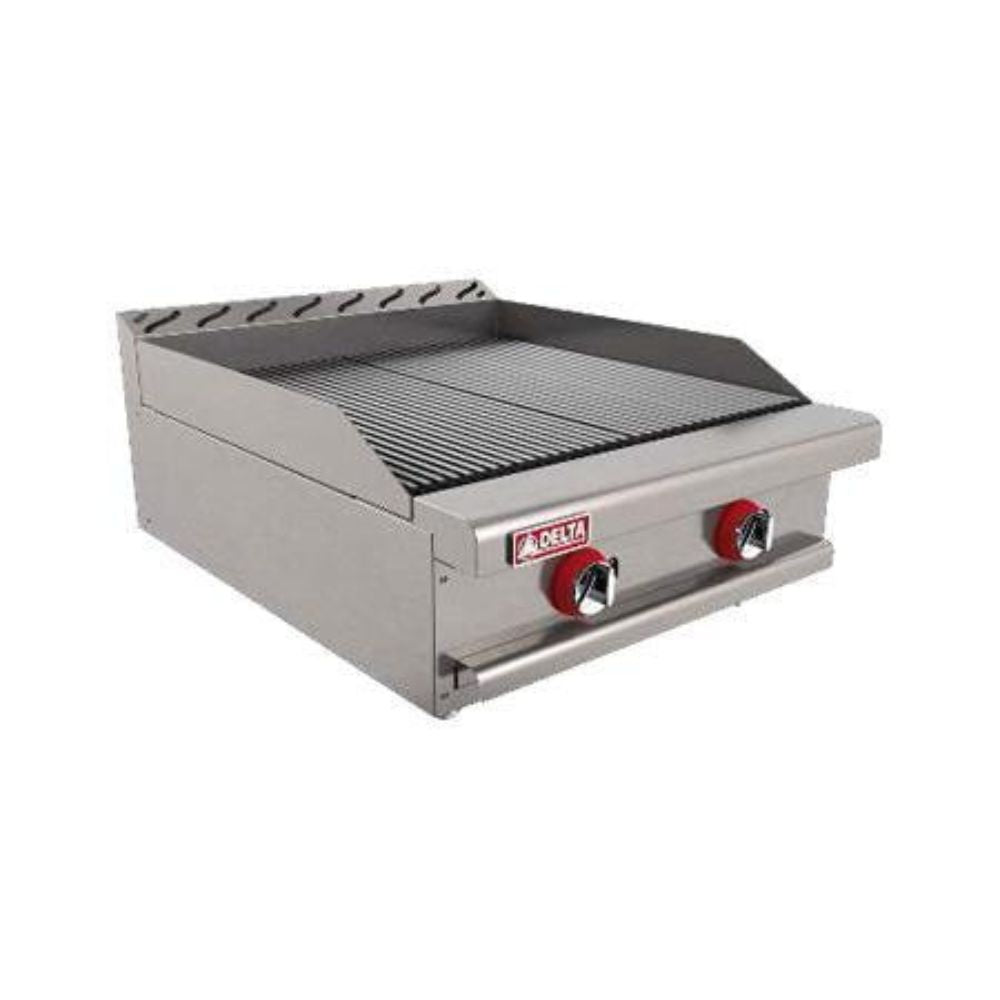 Delta Master 2-ASR Asador Gas Acero Inoxidable Asar Negocio Tostar Restaurante Cocina Comedor Industriales Asada Autoservicio Alta Cocina. Ideal para restaurante, cocina, industrial, tostar, abrasar, alta cocina, banquetes, alta cocina, negocio, cocinar, carne, res, puerco, pollo, hamburguesas, verduras, vegetales, elotes, barbecue, bbq, brochetas, carne asada, autoservicio, etc. KitchenMax.Store. Envíos seguros a todo México. Cotiza hoy mismo.