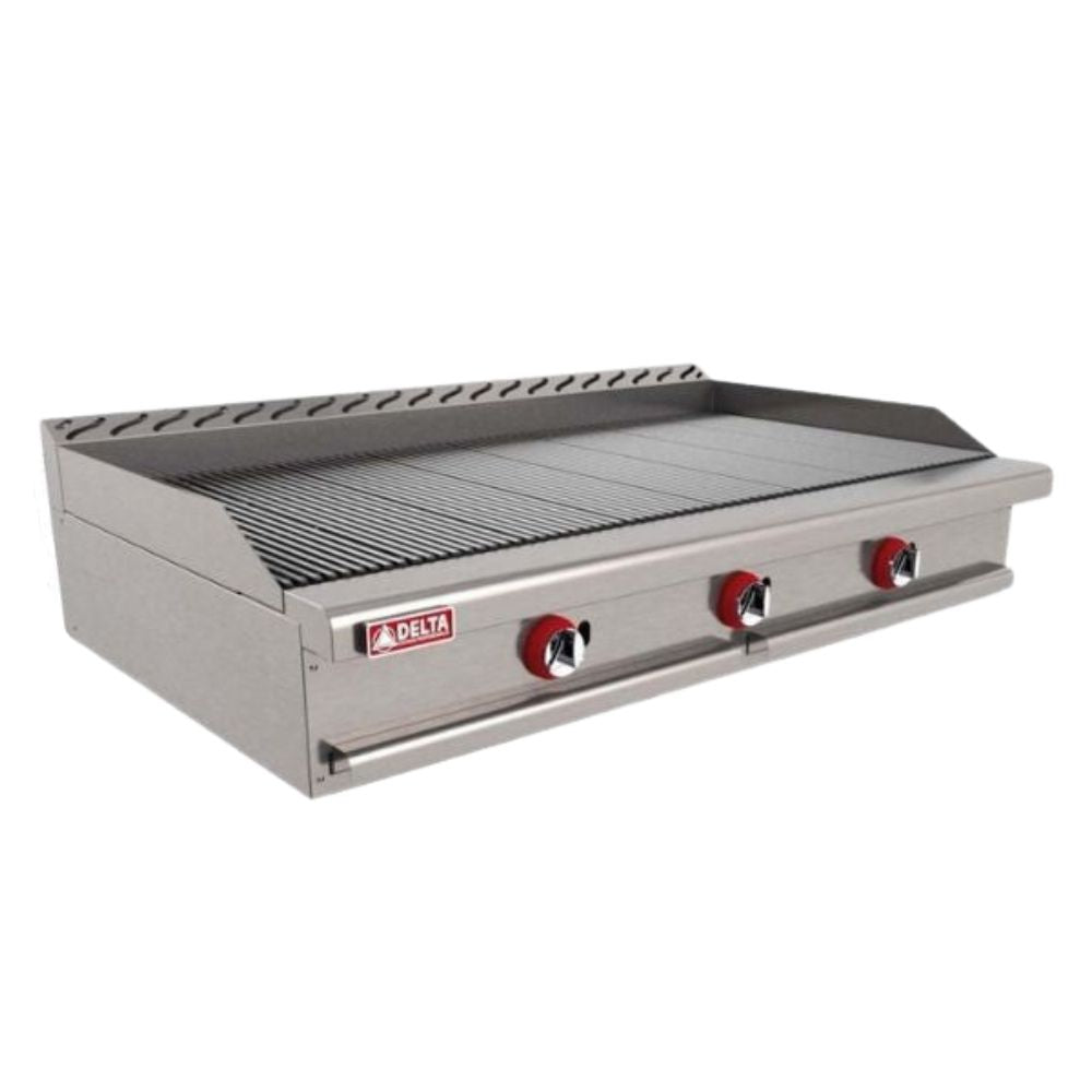 Delta Master 4-ASR Asador Gas Acero Inoxidable Asar Negocio Tostar Restaurante Cocina Comedor Industriales Asada Autoservicio Alta Cocina. Ideal para restaurante, cocina, industrial, tostar, abrasar, alta cocina, banquetes, alta cocina, negocio, cocinar, carne, res, puerco, pollo, hamburguesas, verduras, vegetales, elotes, barbecue, bbq, brochetas, carne asada, autoservicio, etc. KitchenMax.Store. Envíos seguros a todo México. Cotiza hoy mismo.