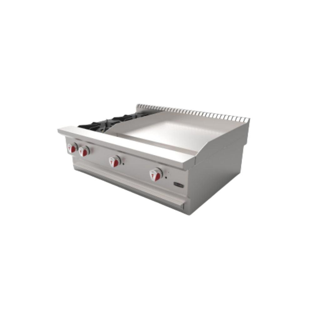 Drago CG-20PD Parrilla Combinada Frente 92 cm Gas 2 Quemadores Acero Inoxidable -  - Drago - KitchenMax Store