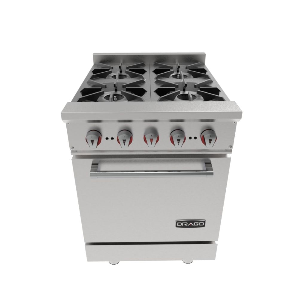 Drago CG-41 Estufa 4 Quemadores Horno Acero Inoxidable -  - Drago - KitchenMax Store
