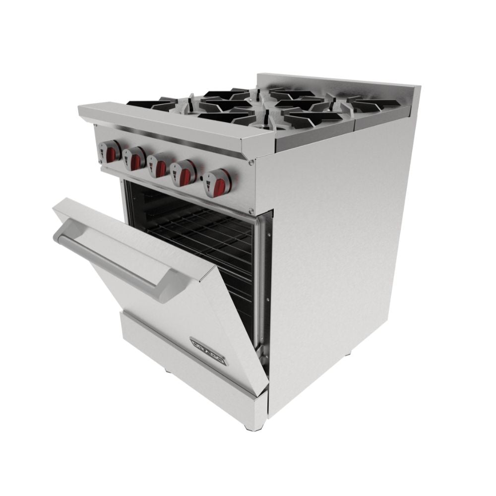 Drago CG-41 Estufa 4 Quemadores Horno Acero Inoxidable -  - Drago - KitchenMax Store