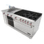 Drago UNIVFG/ S-PD Estufa 4 Quemadores Asador  Freidor Gratinador Plancha 2 ft Acero Inoxidable -  - Drago - KitchenMax Store