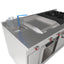 Drago UNIVFG/ S-PD Estufa 4 Quemadores Asador  Freidor Gratinador Plancha 2 ft Acero Inoxidable -  - Drago - KitchenMax Store