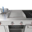 Drago UNIVFG/ S-PD Estufa 4 Quemadores Asador  Freidor Gratinador Plancha 2 ft Acero Inoxidable -  - Drago - KitchenMax Store