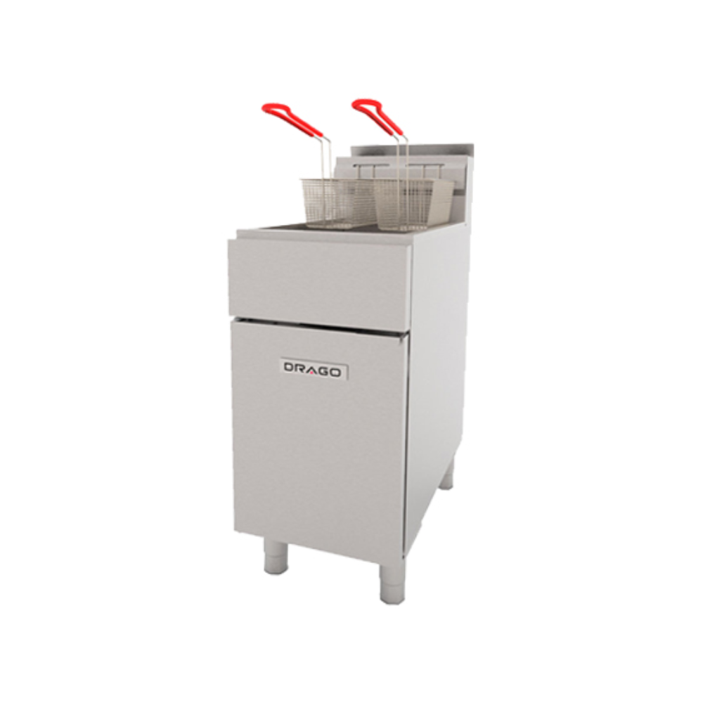 Drago FG-40 RS Freidora a Gas 40 Litros para Restaurante - Freidoras a Gas - Drago - KitchenMax Store