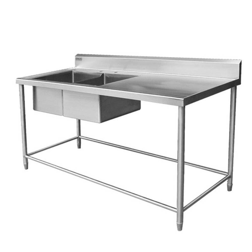 Ferro 15182103 Fregadero Doble Tarja Izquierda Acero Inoxidable 188 cm - Fregadero - Ferro - KitchenMax Store