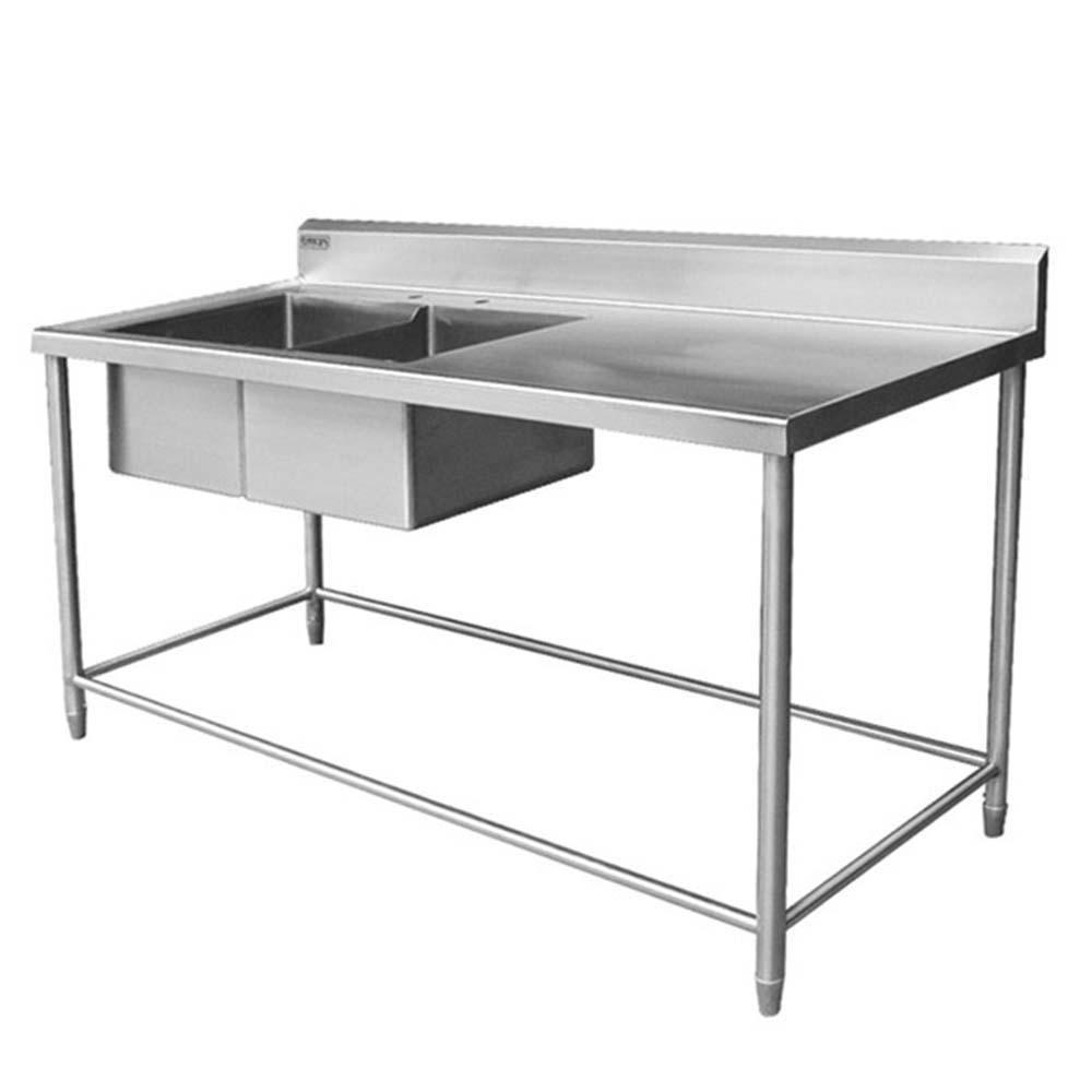 Ferro 15182106 Fregadero Doble Tarja Izquierda Acero Inoxidable 225 cm - Fregadero - Ferro - KitchenMax Store