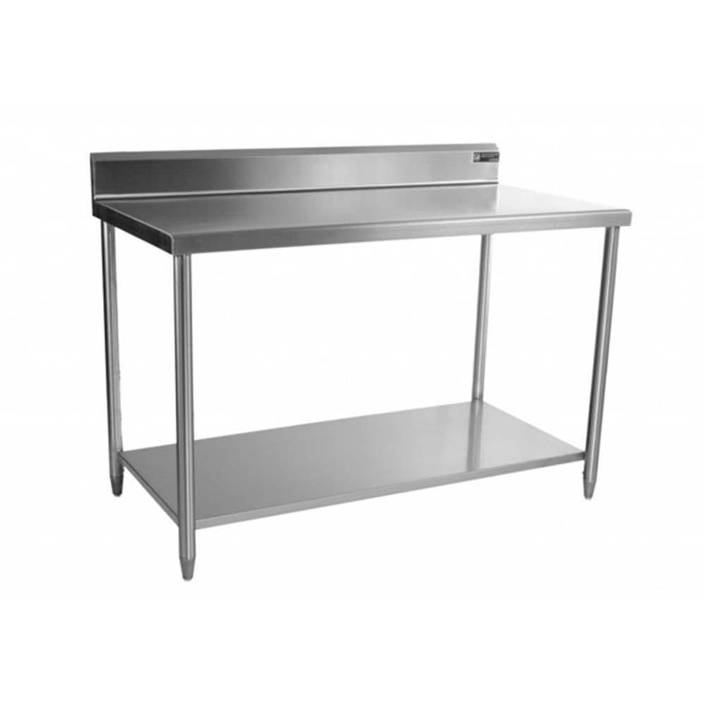 Ferro 15421105 Mesa Con Respaldo Con Entrepaño Acero Inoxidable - Mesa de Trabajo - Ferro - KitchenMax Store