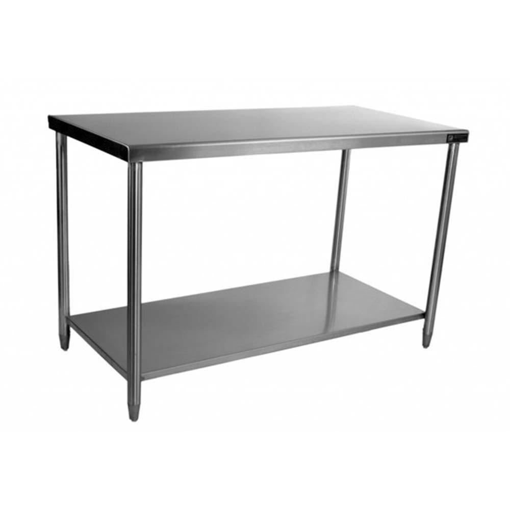 Ferro 15423104 Mesa Central Con Entrepaño Acero Inoxidable 138 cm - Mesa de Trabajo - Ferro - KitchenMax Store